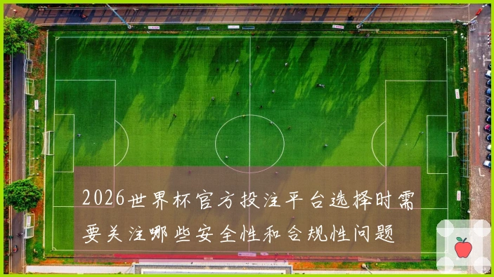 2026世界杯官方投注平台选择时需要关注哪些安全性和合规性问题