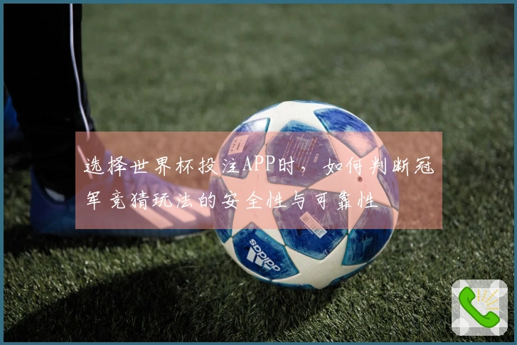 选择世界杯投注APP时，如何判断冠军竞猜玩法的安全性与可靠性